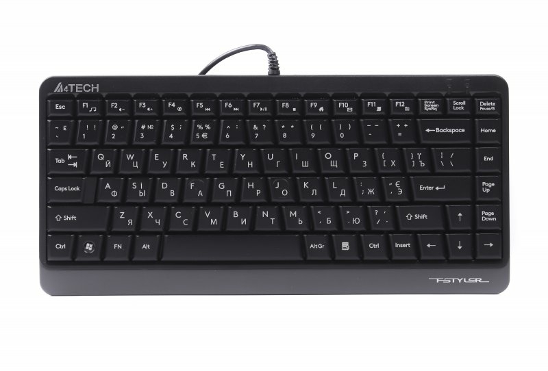 Клавіатура A4-Tech Fstyler FKS11, сірий колір, USB, photo number 2