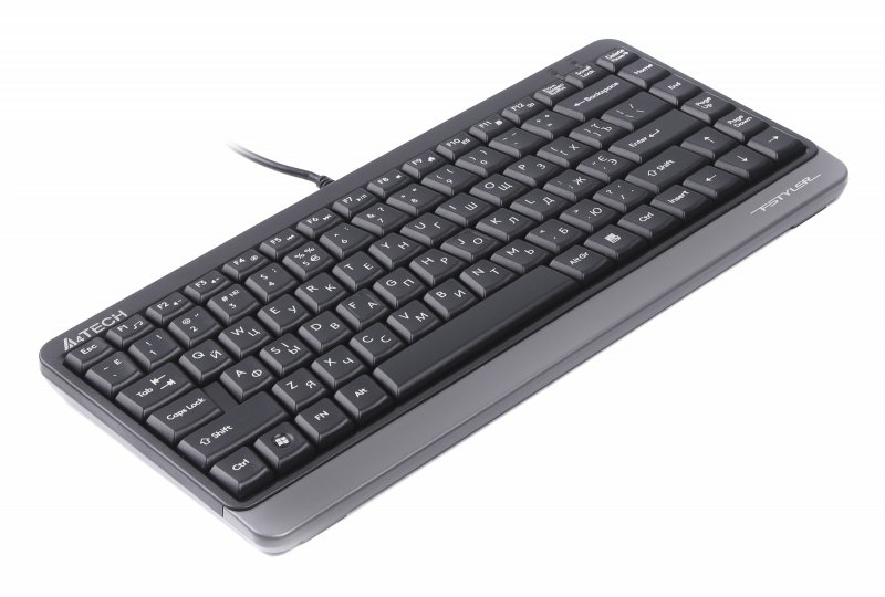 Клавіатура A4-Tech Fstyler FKS11, сірий колір, USB, numer zdjęcia 3