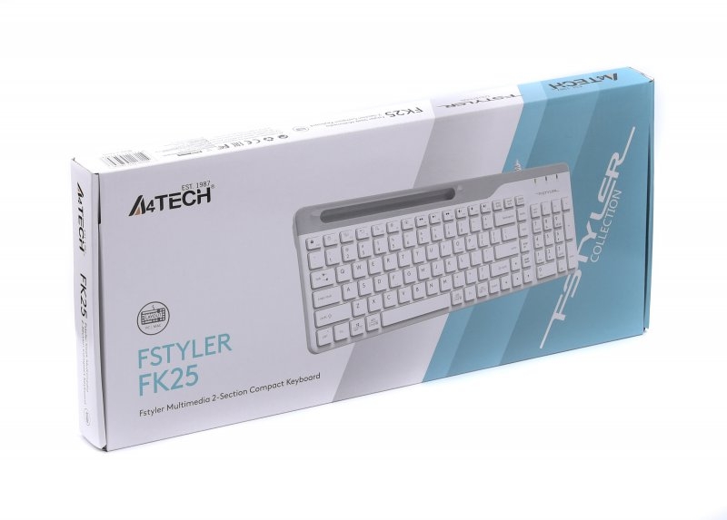 Клавіатура A4Tech FK25 (White) Fstyler, USB, колір білий, photo number 6