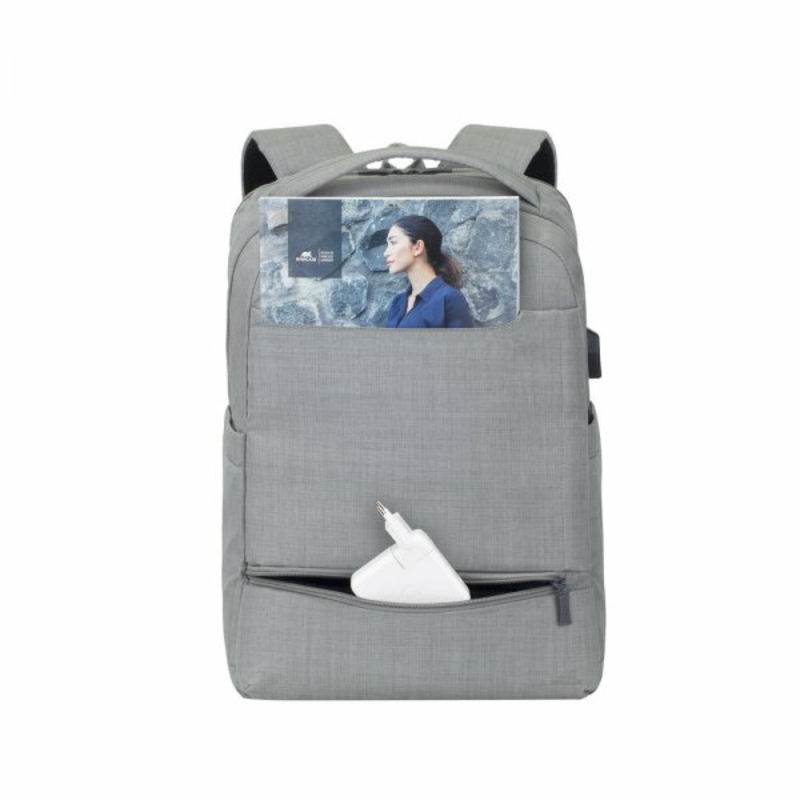 Рюкзак для ноутбука RIVACASE 8363 (Grey) 15.6", колекція: "Biscayne", фото №4