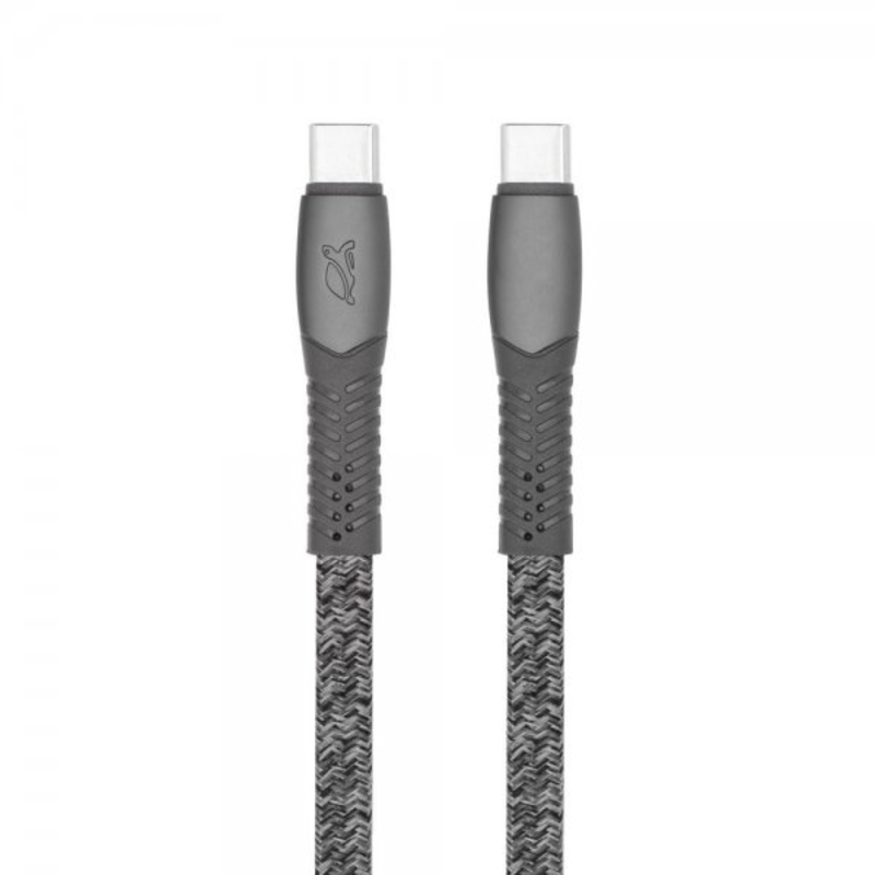 Кабель USB 2.0, PS6105 GR21,Type-C/Type-C, 2,1м, 3А, 60Вт, сірий, numer zdjęcia 2