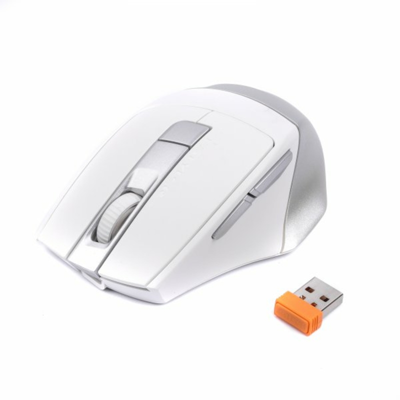 Миша бездротова A4Tech Fstyler FB35C (Icy White),  USB, колір крижано-білий, фото №2