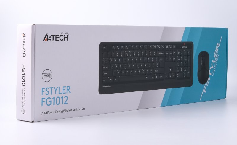 A4Tech Fstyler FG1012, комплект бездротовий клавіатура з мишою, колір чорний, фото №7