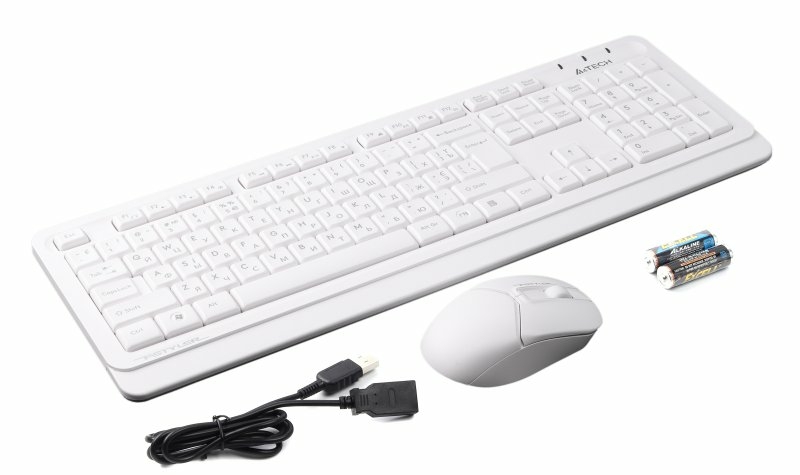 A4Tech Fstyler FG1012, комплект бездротовий клавіатура з мишою, колір білий, numer zdjęcia 3
