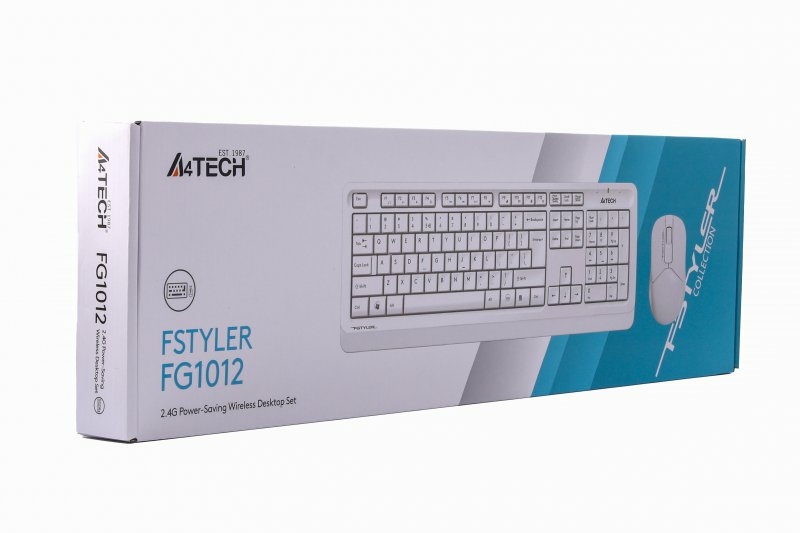 A4Tech Fstyler FG1012, комплект бездротовий клавіатура з мишою, колір білий, фото №7