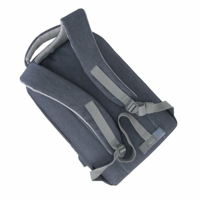 Рюкзак  для ноутбука  Rivacase 7562 15.6, водовідштовхувальний, антизлодій, сірий, фото №10