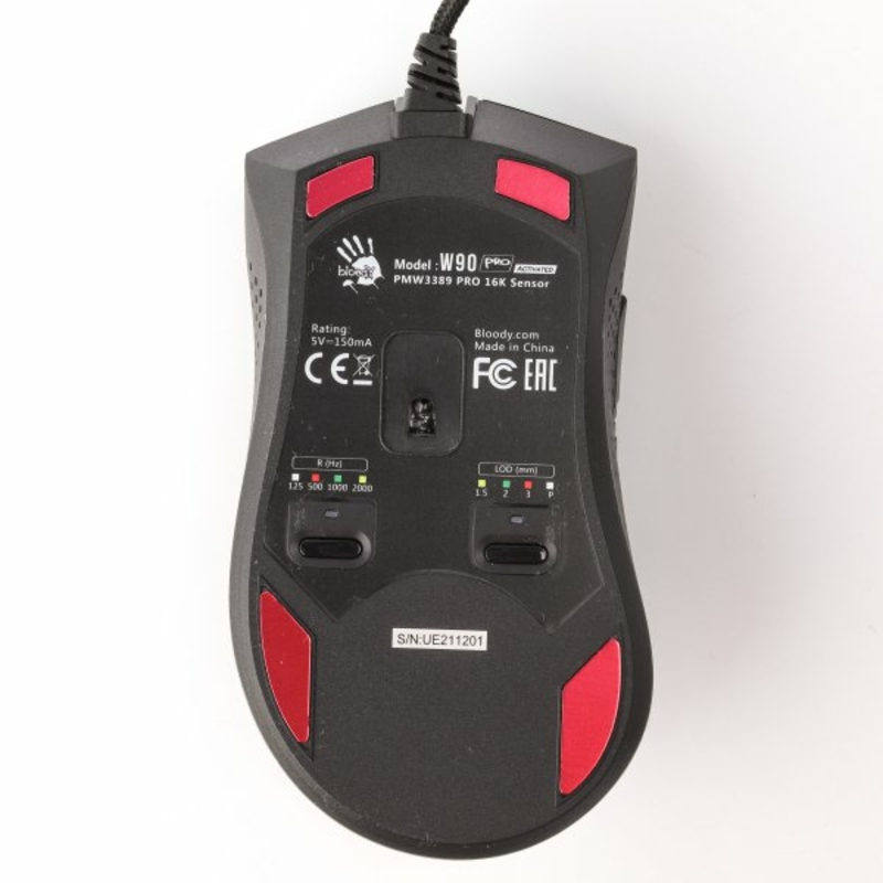 Миша ігрова A4Tech W90 Pro Bloody, чорна, активоване ПЗ Bloody, фото №8