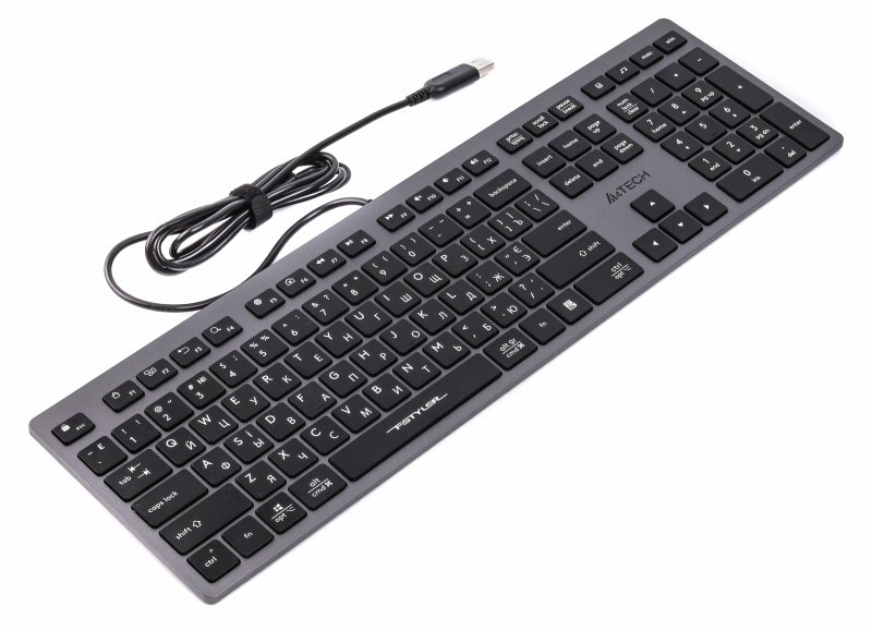 Клавіатура A4Tech FX-50 USB (Grey), Fstyler, сірий колір, USB, фото №3