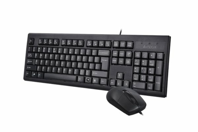 Комплект A4Tech клавіатура+мишка KR-83+OP-720S, USB, Чорна, photo number 4