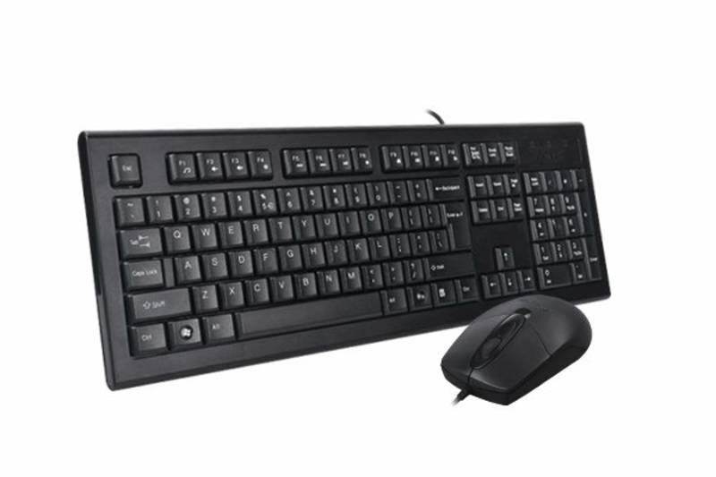 Комплект A4Tech клавіатура+мишка KR-85+OP-720S, USB, Чорна, photo number 3