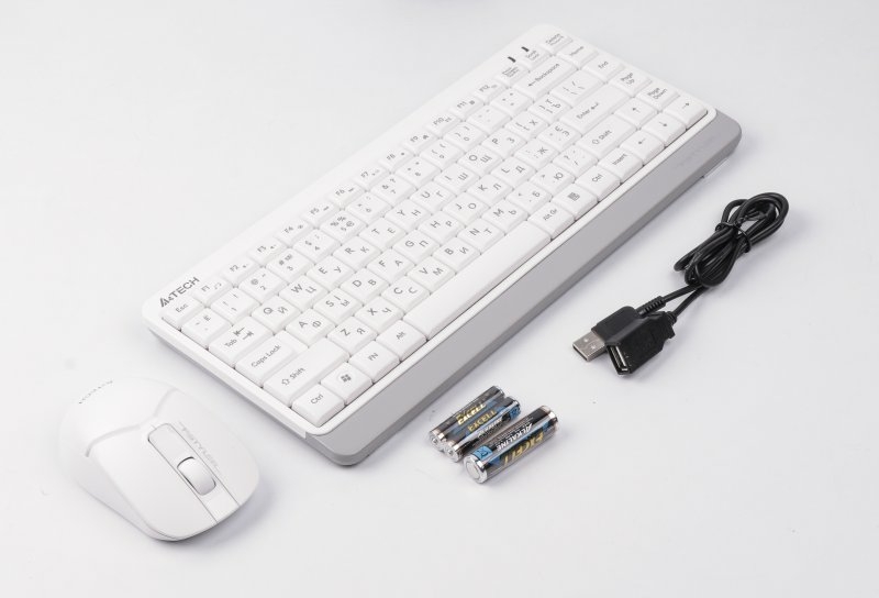 A4Tech Fstyler FG1112S, комплект бездротовий клавіатура з мишою, білий колір, фото №6