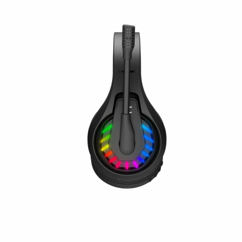 Гарнітура ігрова Bloody GR230 (Black) з мікрофоном, Neon LED Bluetooth + 2.4GHz + 3.5 jack, чорний колір, фото №10