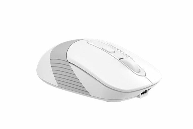 Миша бездротова A4Tech Fstyler FB10CS (Grayish White),  USB, колір сірувато-білий, фото №3