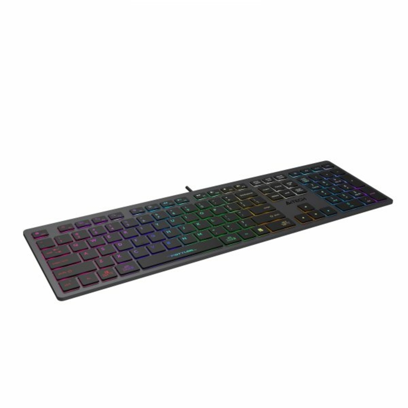 Клавіатура A4-Tech Fstyler FX60, сірий колір, USB, неонове підсвічування, фото №3