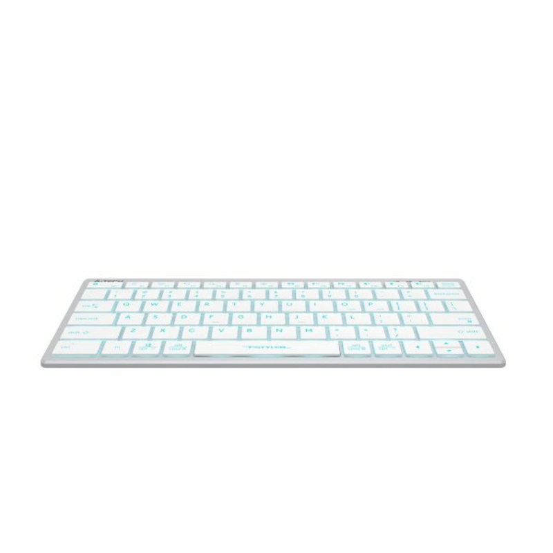 Клавіатура A4-Tech Fstyler FX61, білий колір, USB, блакитне підсвічування, фото №5