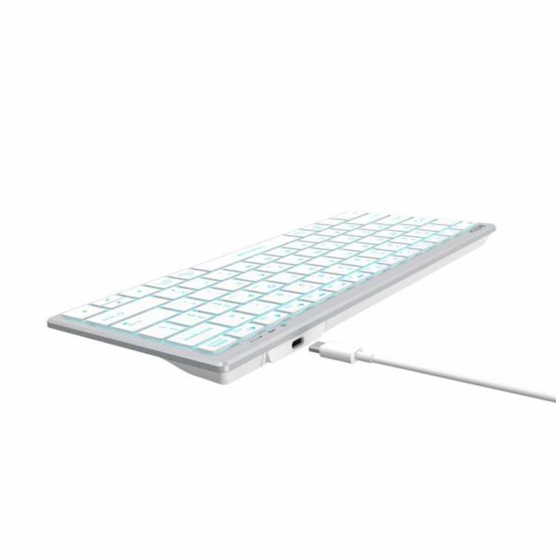 Клавіатура A4-Tech Fstyler FX61, білий колір, USB, блакитне підсвічування, photo number 9