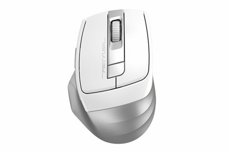 Миша бездротова A4Tech Fstyler FB35CS (Icy White),  USB, колір крижано-білий, фото №2