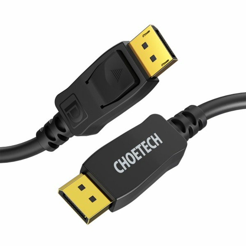 Кабель Choetech XDD01-BK, DisplayPort v1.4 цифровий інтерфейс, 2 м, фото №4