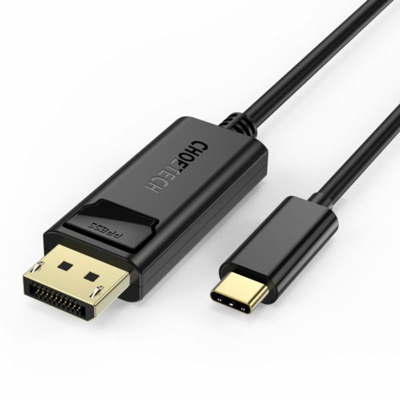 Кабель Choetech XCP-1801BK, USB-C на DisplayPort, 1,8м, numer zdjęcia 2