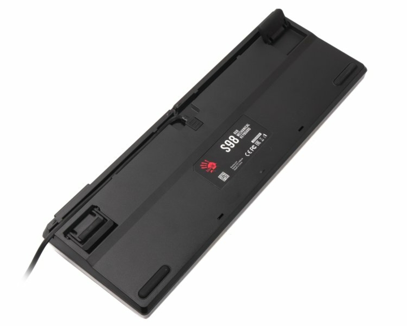 Механічна клавіатура A4Tech Bloody S98 (Sports Lime), BLMS Red Switch, RGB підсвічування клавіш, USB, чорно-жовтий, фото №5