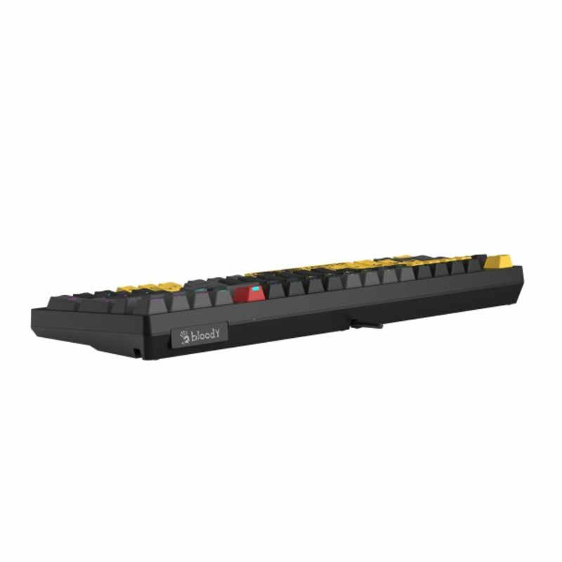 Механічна клавіатура A4Tech Bloody S98 (Sports Lime), BLMS Red Switch, RGB підсвічування клавіш, USB, чорно-жовтий, photo number 8