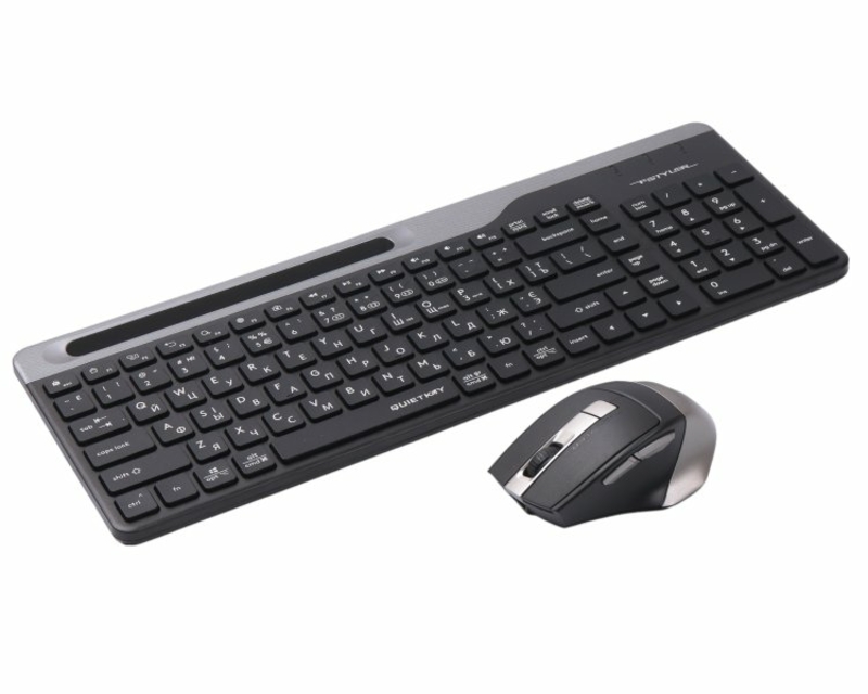 Комплект A4Tech Fstyler FB2535CS клавіатура з мишою , USB, колір димчато-сірий, фото №3