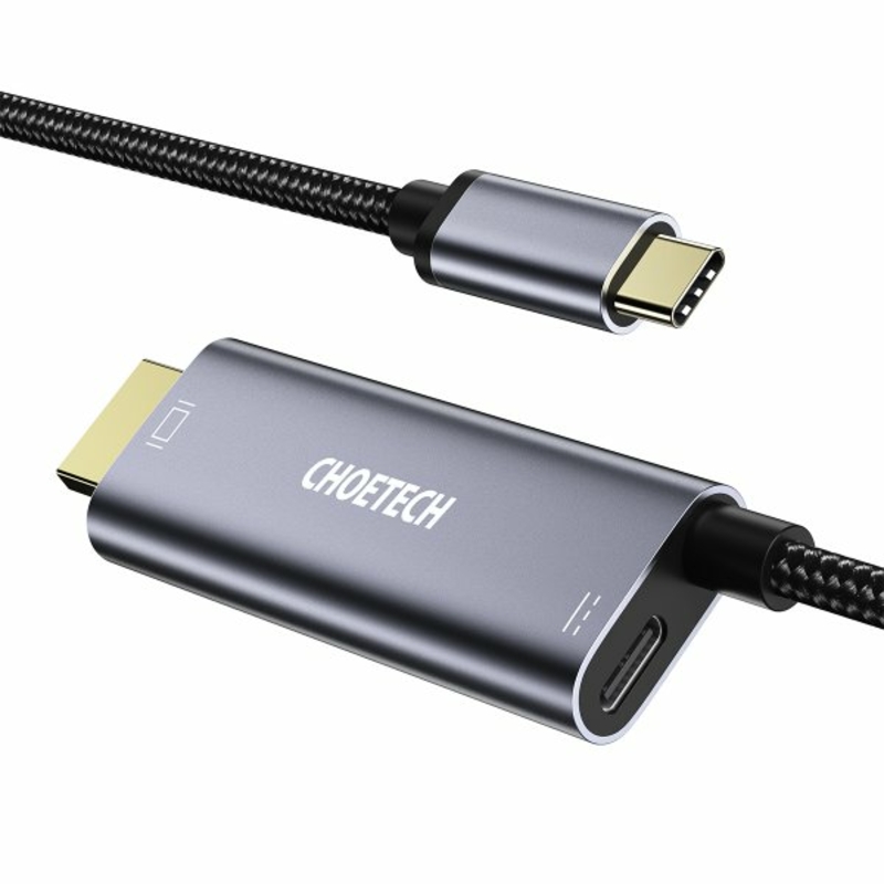 Кабель Choetech XCH-M180GY, USB-C на HDMI, 1.8м, фото №2