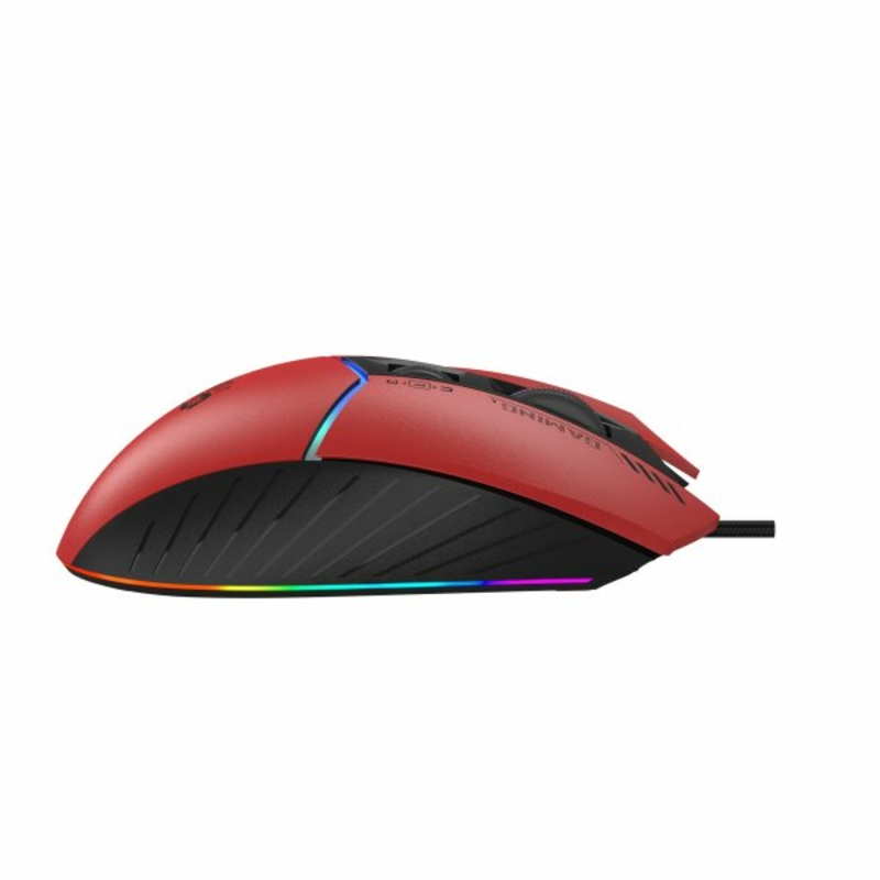 Миша ігрова A4Tech Bloody W95 Max (Sports Red), RGB, 12000 CPI, 50M натискань, активоване ПЗ Bloody, колір червоний, numer zdjęcia 7