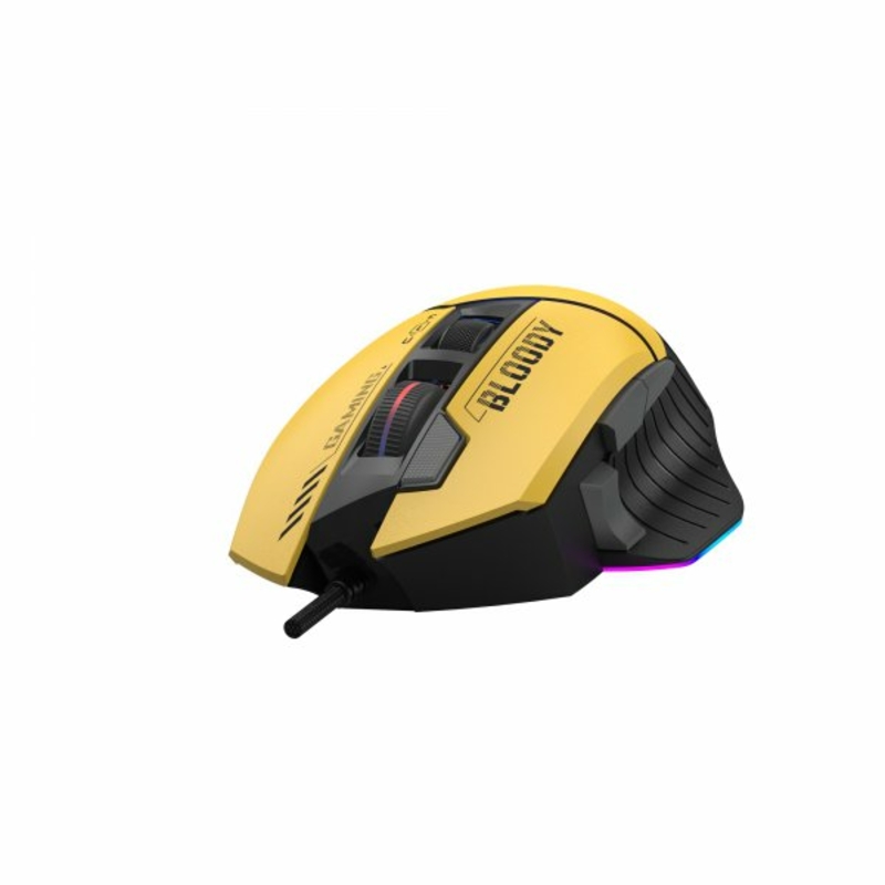 Миша ігрова A4Tech Bloody W95 Max (Sports Lime), активоване ПЗ Bloody, RGB, 12000 CPI, 50M натискань, колір жовтий, фото №8