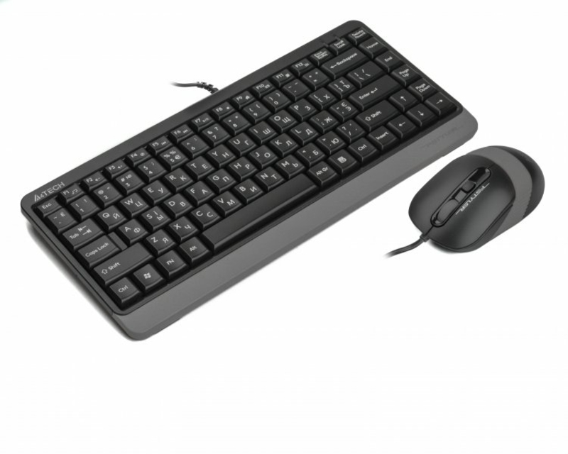A4Tech Fstyler F1110, комплект дротовий клавіатура з мишою, USB, сірий колір, фото №4