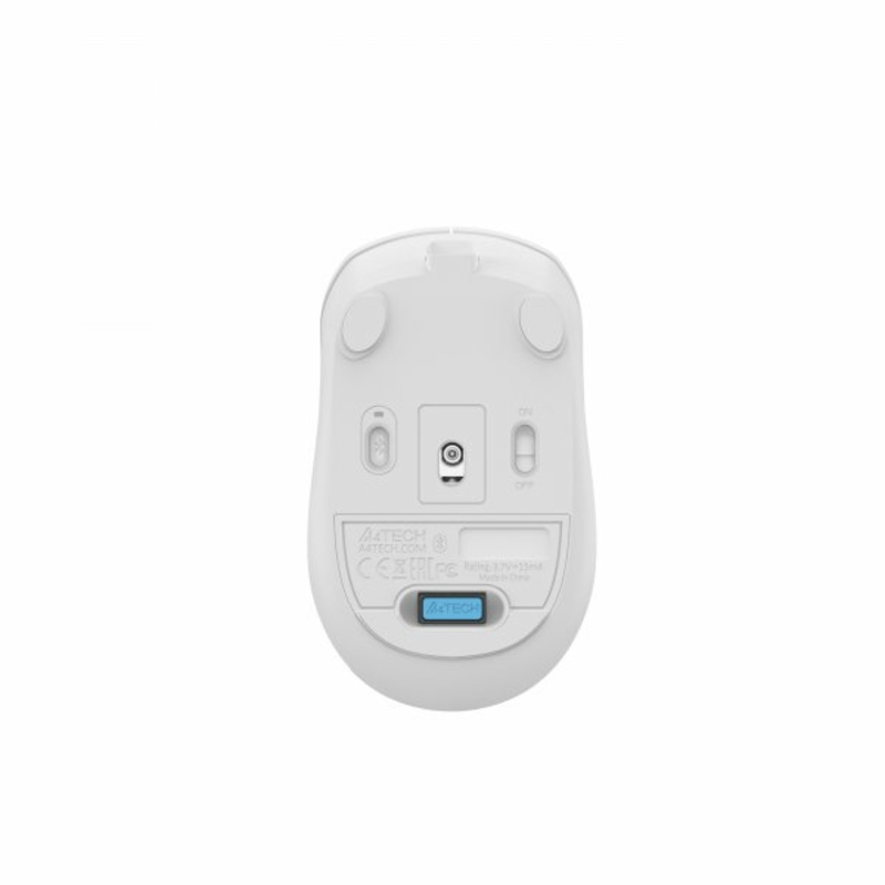 Миша бездротова безшумна A4Tech Fstyler FG16CS Air (White),  USB, колір білий, фото №11