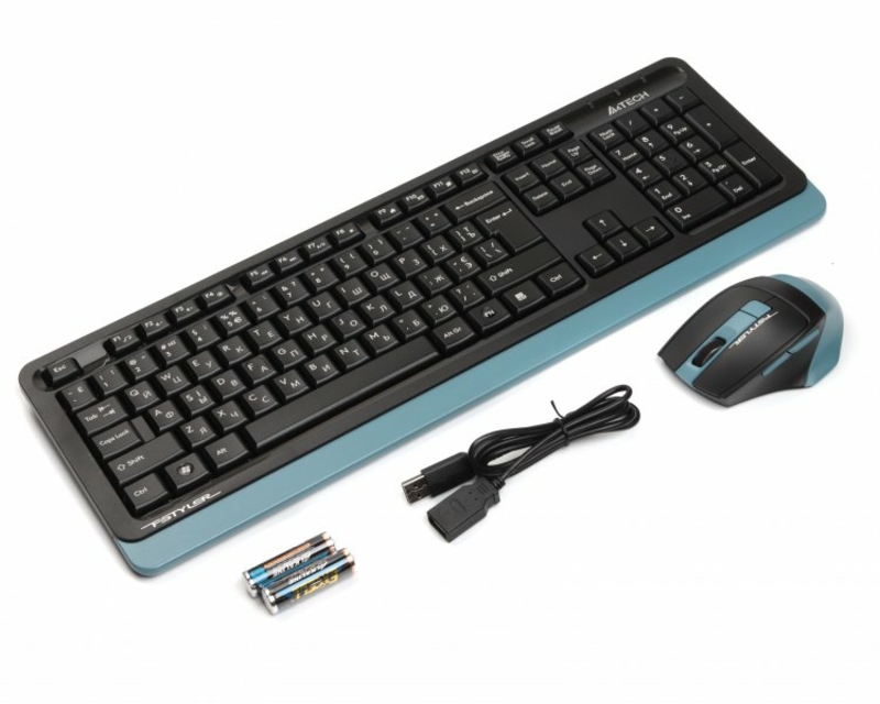 A4Tech Fstyler FG1035, комплект бездротовий клавіатура з мишою, чорний колір, photo number 3