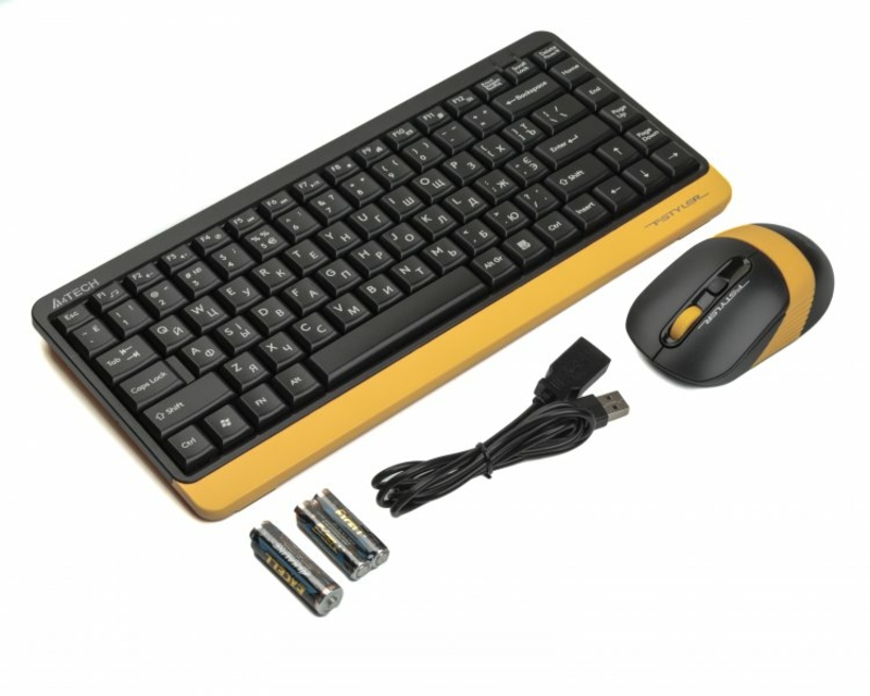 A4Tech Fstyler FG1110, комплект бездротовий клавіатура з мишою, чорний колір, фото №3