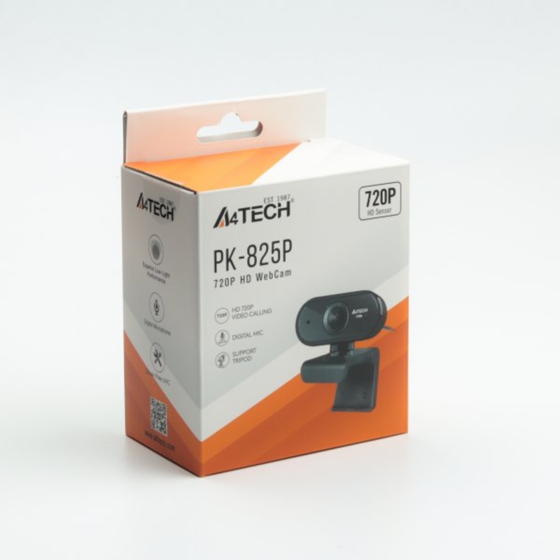 Bеб-камера A4Tech PK-825P, 720P, USB 2.0, вбудований мікрофон, кріплення 1/4" під штатив, фіксований фокус, скляна лінза, photo number 7