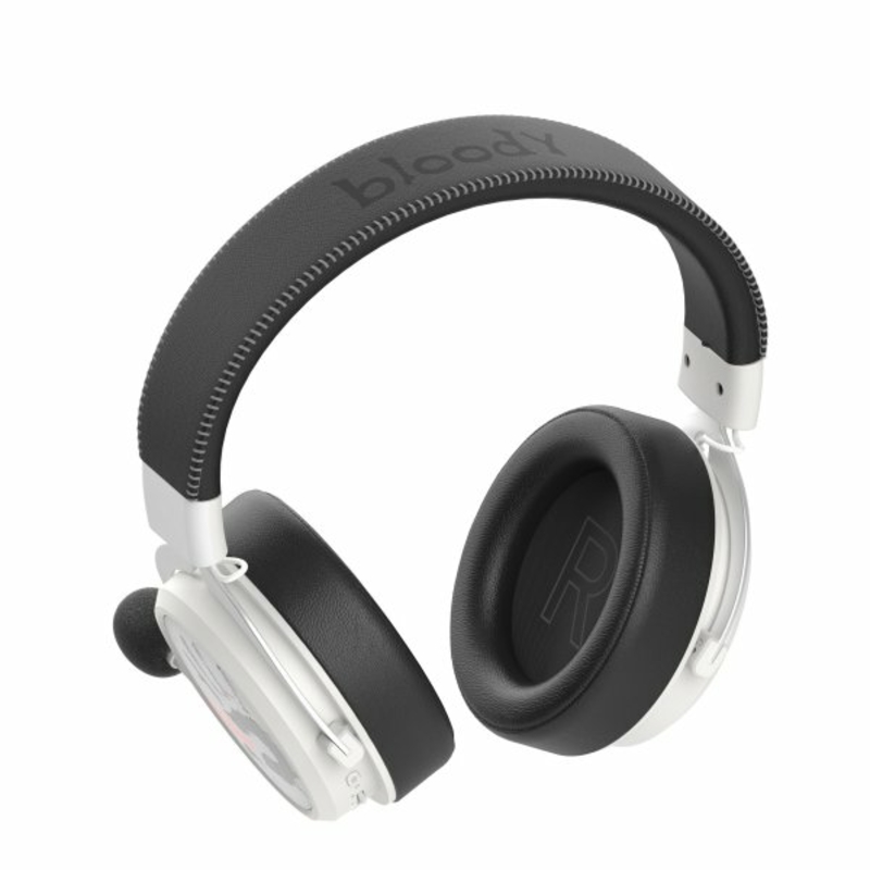 Навушники ігрові Bloody MR590 (Sport White), колір чорно-білий, фото №8