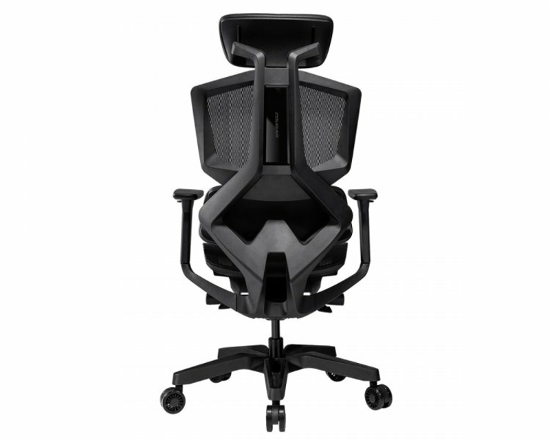 Крісло ігрове Argo One (Black) ергономічне, дихаючий текстиль, чорний, фото №7