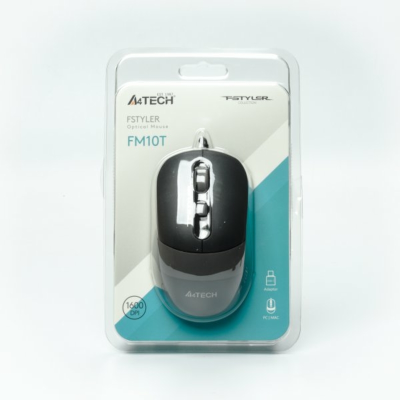 Миша A4Tech Fstyler FM10T (Grey),  USB, колір сірий, фото №10