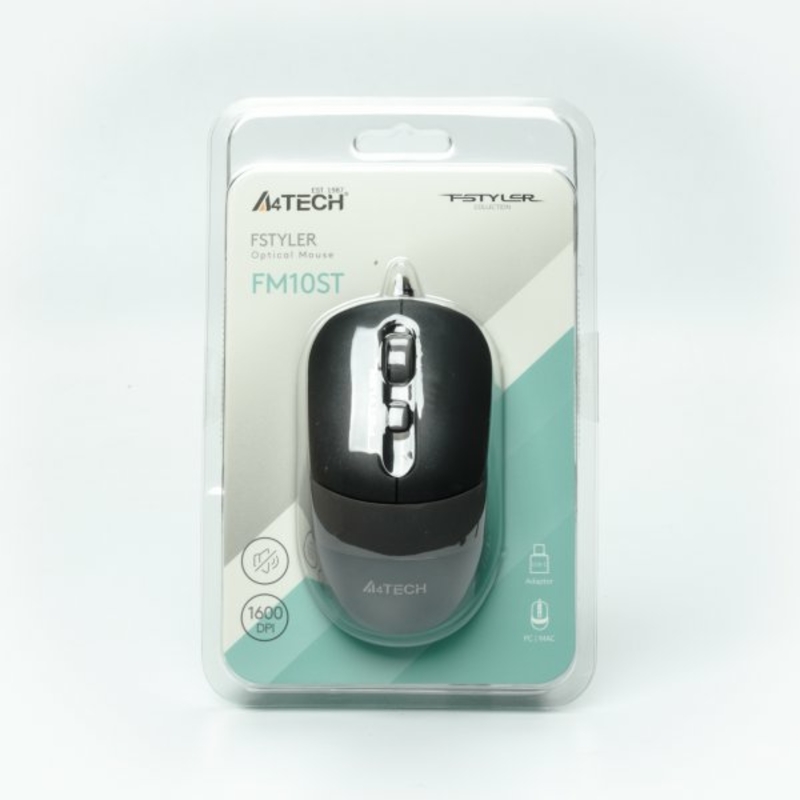 Миша A4Tech Fstyler FM10ST (Grey), USB, колір сірий, numer zdjęcia 10