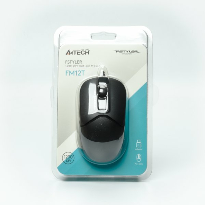 Миша A4Tech Fstyler FM12T (Black), USB, колір чорний, numer zdjęcia 11