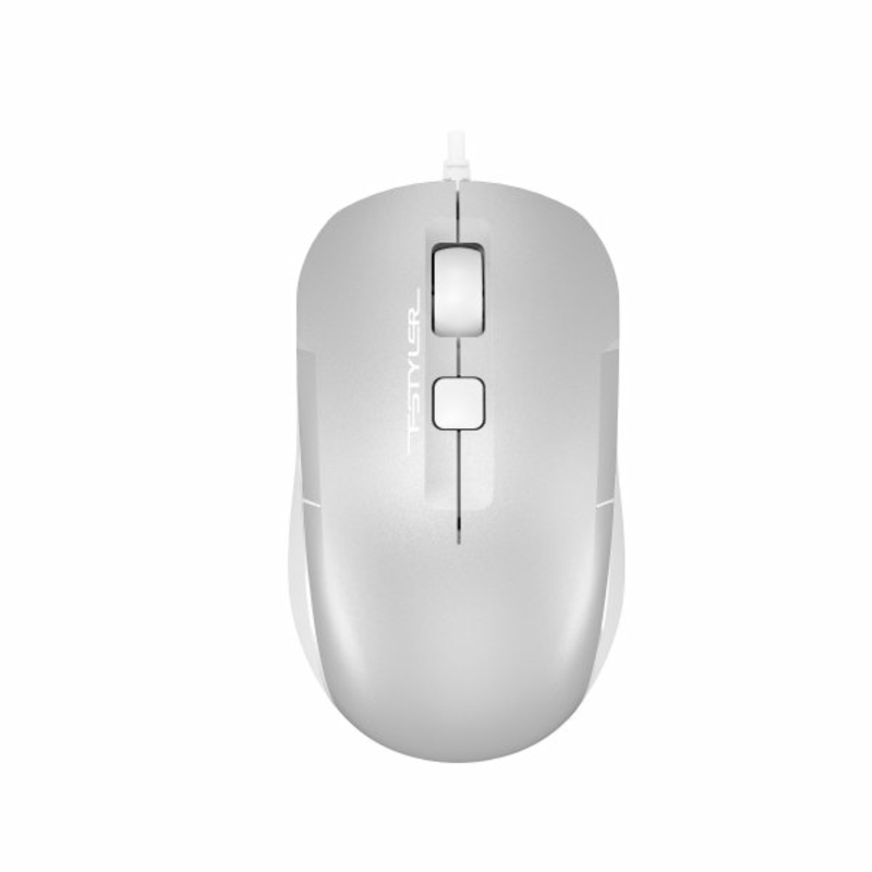 Миша A4Tech Fstyler FM26S (Icy White),  USB, колір сірий+білий, photo number 2