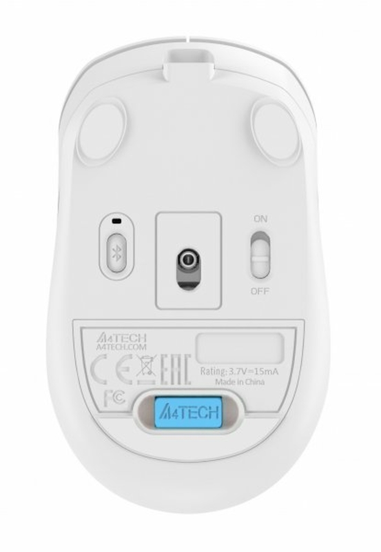 Миша бездротова A4Tech Fstyler FG10CS Air (Grayish White),  USB, колір білий+сірий, фото №10