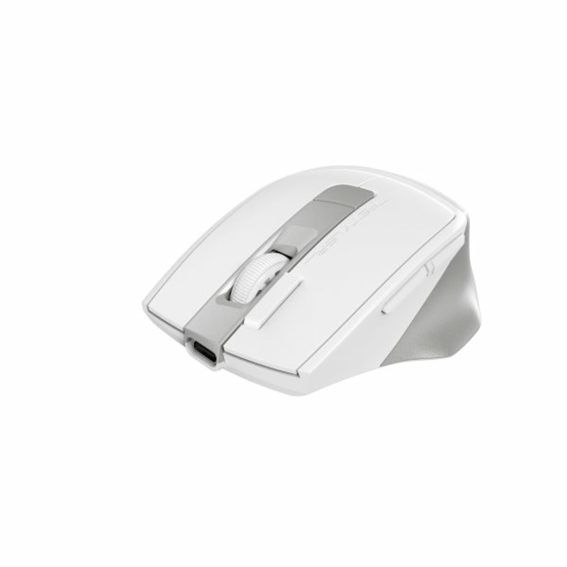 Миша бездротова A4Tech Fstyler FG45CS Air (Silver White),  USB, колір сірий+білий, фото №3
