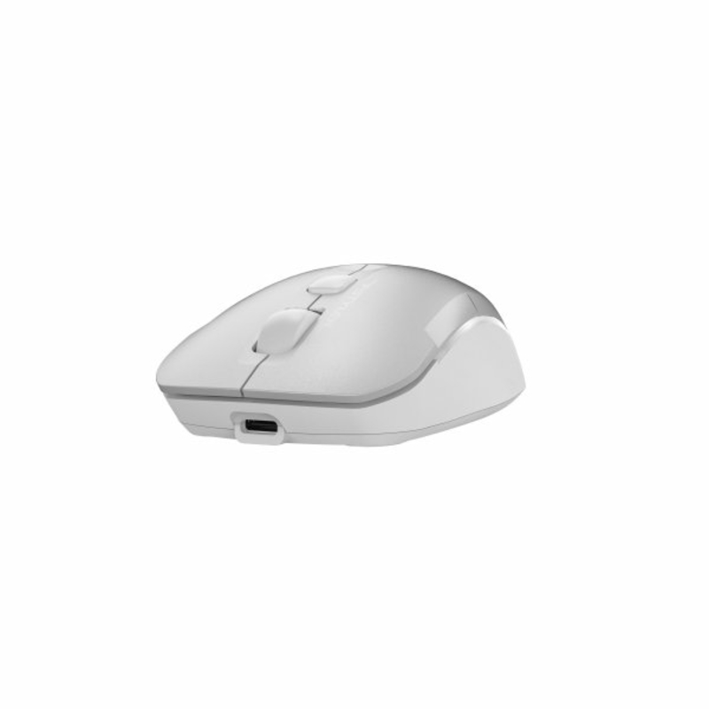 Миша бездротова A4Tech FB26CS Air (Icy White),  безшумна Fstyler, BT+RF (Combo), 2000DPI, USB, вбудований акумулятор, сірий+білий, фото №7
