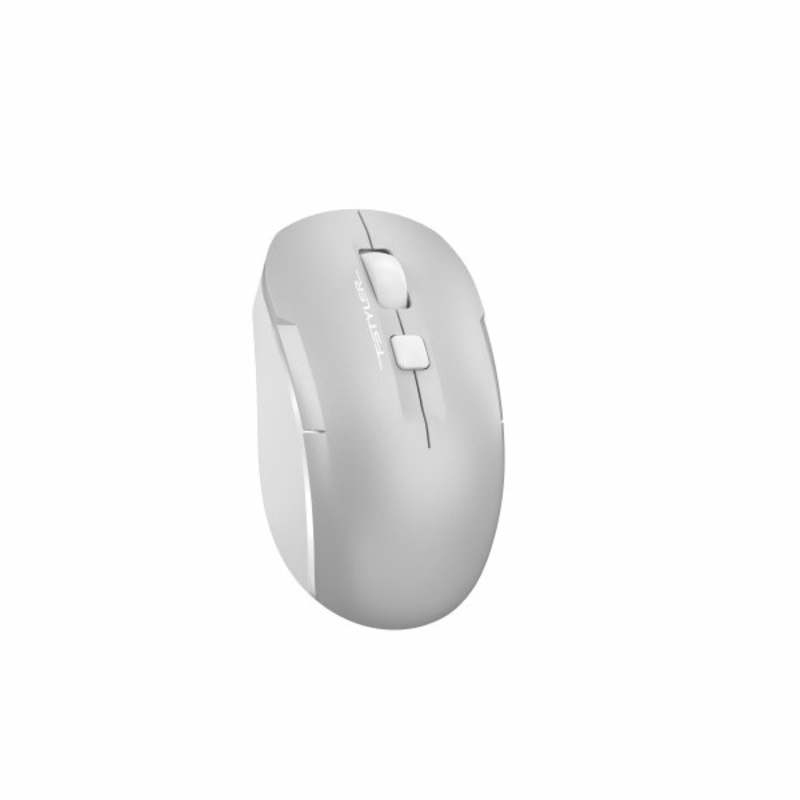 Миша бездротова A4Tech FB26CS Air (Icy White),  безшумна Fstyler, BT+RF (Combo), 2000DPI, USB, вбудований акумулятор, сірий+білий, numer zdjęcia 9