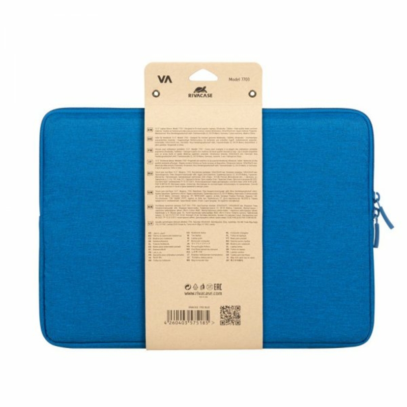 Чохол для ноутбука 13.3" Riva Case 7703 блакитний, numer zdjęcia 7