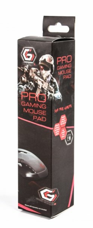 Килимок для мишки Gembird MP-GAMEPRO-S, для ігрової мишки, тканина, чорний колір, numer zdjęcia 6
