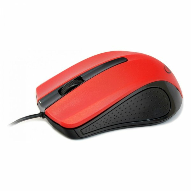 Оптична мишка Gembird MUS-101-R, USB интерфейс, червоний колір, numer zdjęcia 2