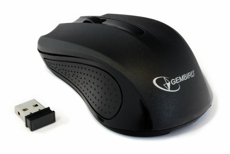 Бездротова оптична мишка Gembird MUSW-101, чорний колір, фото №3