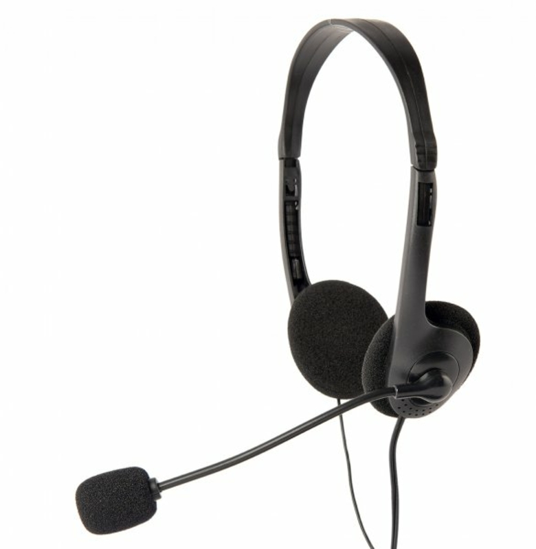 Навушники з мікрофоном Gembird MHS-123, стерео з регулятором гучностi, чорний колір, фото №4