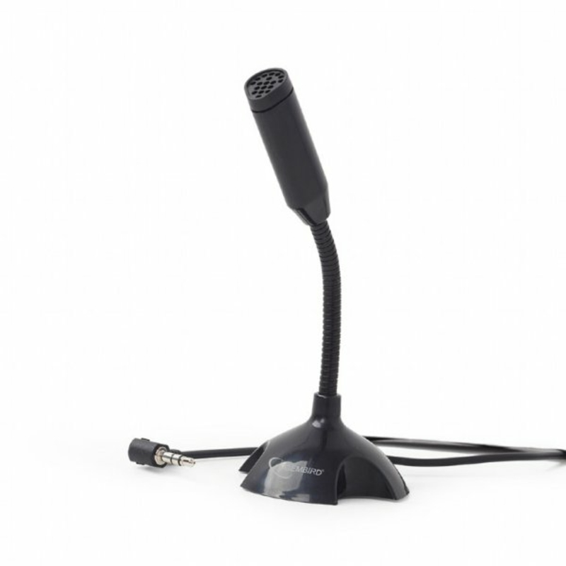 Мікрофон настільний Gembird MIC-D-02, чорного кольору, numer zdjęcia 2